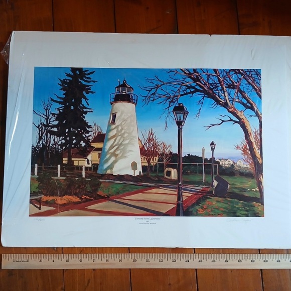 🎨 Concord Point Lighthouse (Maryland) Print Limited Edition & Signed 130/500 🌊 - Picture 2 of 5